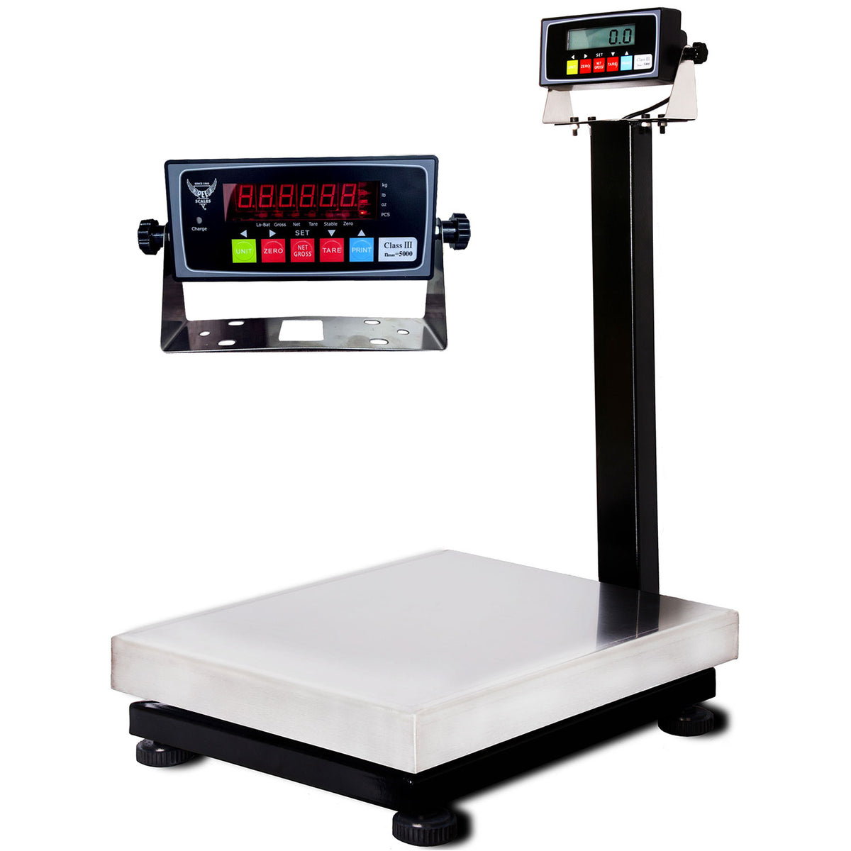 PEC Scales Stainless Steel Bench Scale, Commercial Digital Weighing Scale/Postal Scale/Shipping Scale